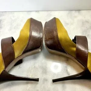 Marni | Shoes | Marni Platform Mary Jane Satin Mustard Peep
